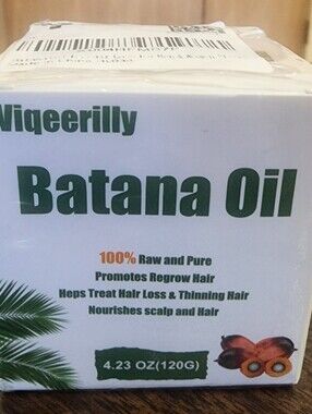 Wiqeerilly Batana Oil - Natural Hair Treatment - Green & White Packaging